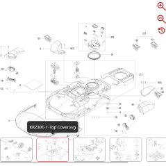 Cubierta decorativa izquierda 59003786 PARA ROBOT KRESS ORIGINAL