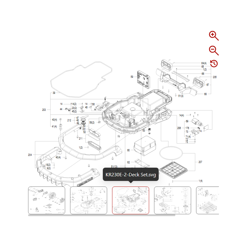 Sensore di Hall altezza di taglio 59007138 PER ROBOT ORIGINALE KRESS