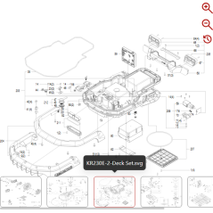 Conjunto de amortiguador delantero 59003707 PARA ROBOT KRESS ORIGINAL | Newgardenstore.eu