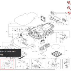 Battery cover 59003720 FOR ORIGINAL KRESS ROBOT | Newgardenstore.eu