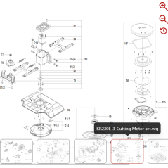 Upper Bracket Connector 59003845 FOR ORIGINAL KRESS ROBOT | Newgardenstore.eu