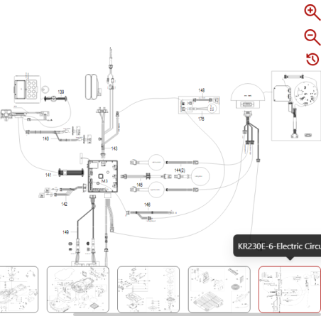 Cable de alimentación 59007139 PARA ROBOT KRESS ORIGINAL | Newgardenstore.eu