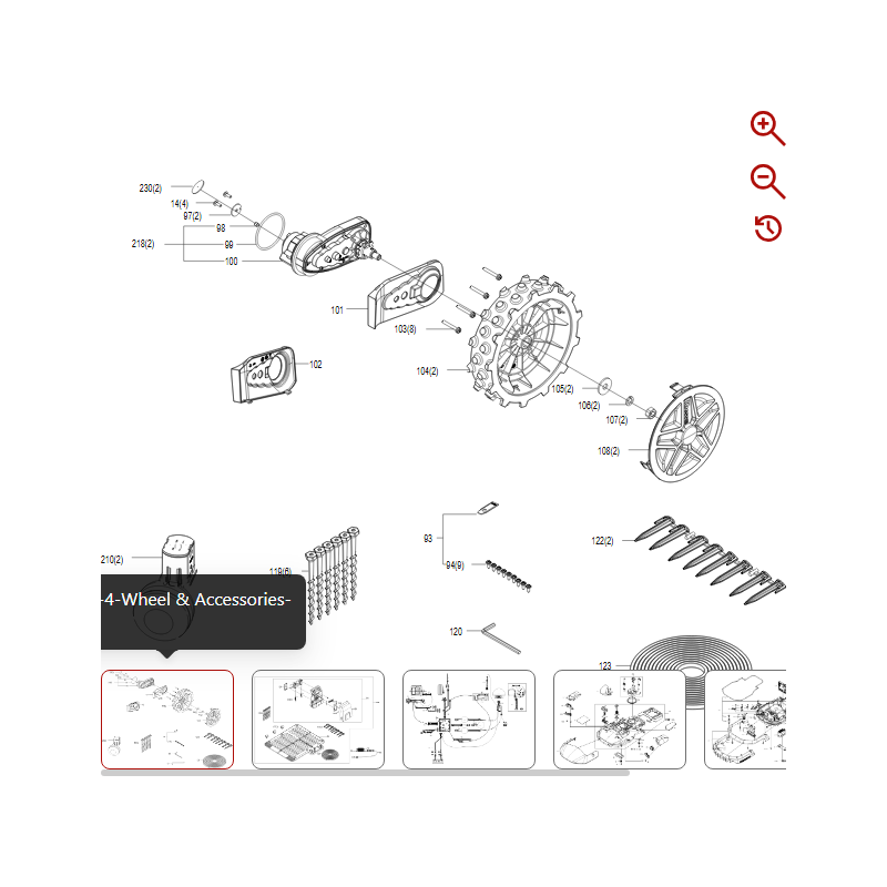 Caja de cambios con motor incluido 59005206 PARA ROBOT KRESS ORIGINAL