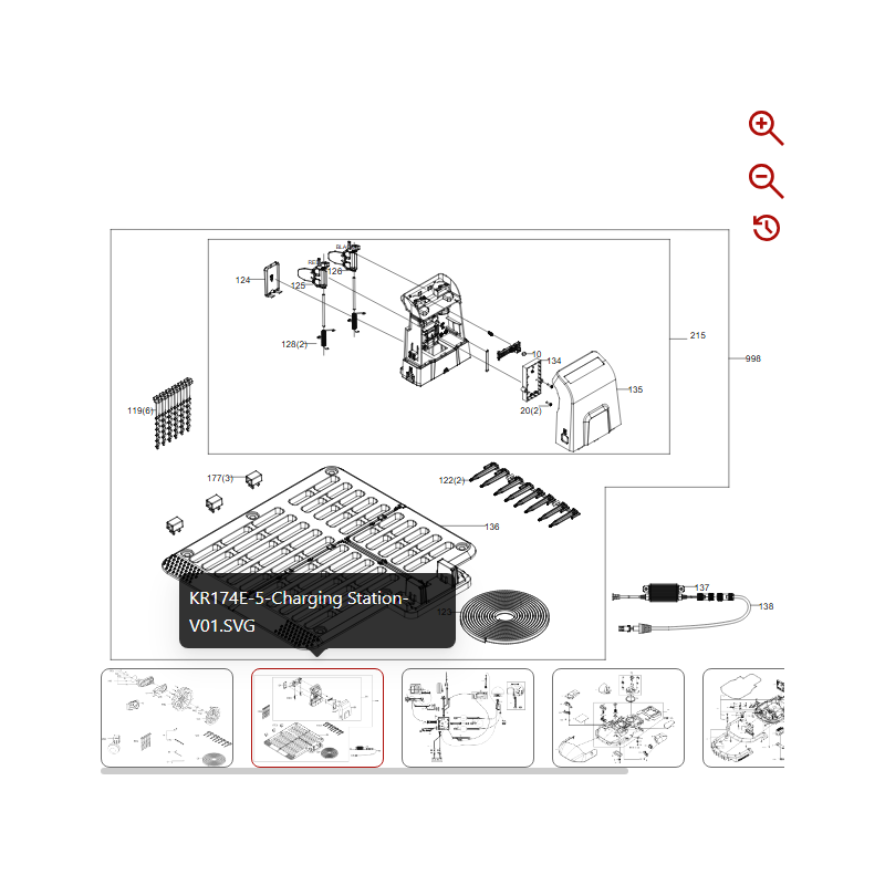 Battery charger (100-240V, 20V, 190W) KA3819 IT IT 59006583 FOR ORIGINAL KRESS ROBOT