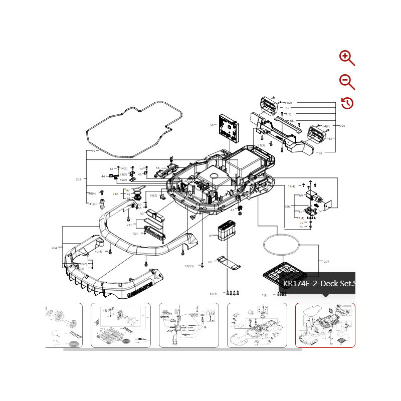 KRESS 59003542 Elektronische Zaunabdeckung für Original-Roboter