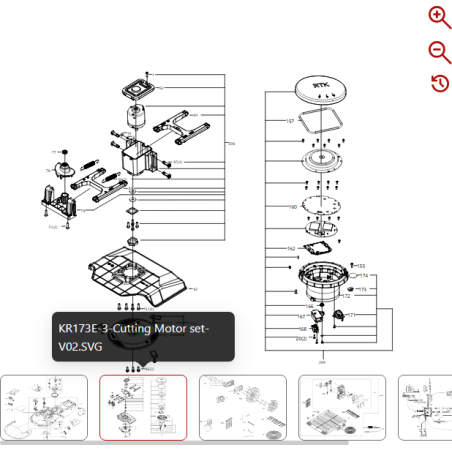 Vite di regolazione dell'altezza 59003745 PER ROBOT ORIGINALE KRESS