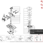 Gruppo motore di taglio 59003709 PER ROBOT ORIGINALE KRESS