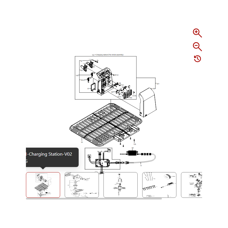 Basisträgerbaugruppe 59000169 FÜR ORIGINAL KRESS ROBOTER