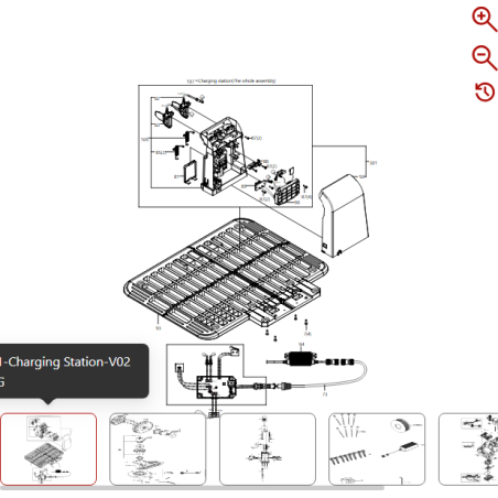 Charging station 59000294 FOR ORIGINAL KRESS ROBOT | Newgardenstore.eu