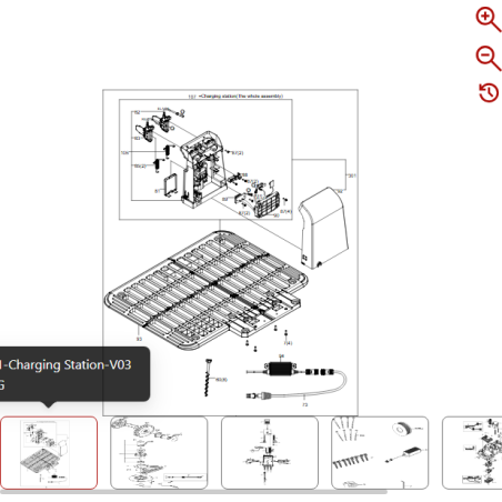 Charging station 59000294 FOR ORIGINAL KRESS ROBOT