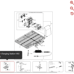 Gruppo PCB di carica migliorato (senza piastra di base) 59000296 PER ROBOT ORIGINALE KRESS | Newgardenstore.eu