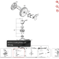 Conjunto de motor de accionamiento 59000201 PARA ROBOT KRESS ORIGINAL