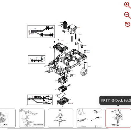 Batterie (Li-ion, 4,0 Ah, 20 V) KA0102UK,EU,CH,IT pour le Royaume-Uni, l'UE, la Suisse et l'Italie 59000300 pour robot Kress d'origine