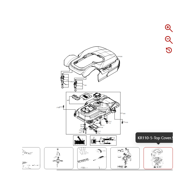 Set di piastre regolabili 59000721 PER ROBOT ORIGINALE KRESS