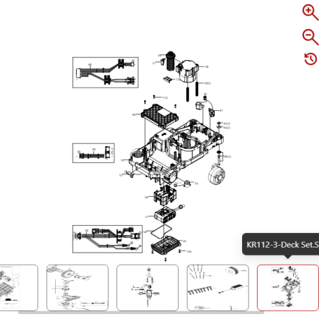 Arnés de cableado de alimentación 59003895 PARA ROBOT KRESS ORIGINAL