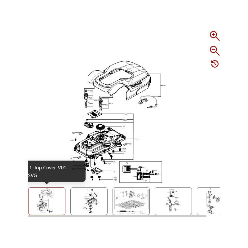 Anzeigeplatine 59001756 FÜR ORIGINAL KRESS ROBOTER