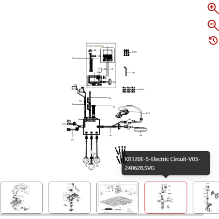 Carte de circuit imprimé d'affichage 59001756 POUR ROBOT KRESS ORIGINAL