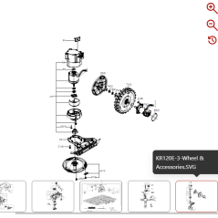 Screw ST4.8*16 59001435 FOR ORIGINAL KRESS ROBOT | Newgardenstore.eu