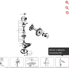 Screw ST4.8*16 59001435 FOR ORIGINAL KRESS ROBOT | Newgardenstore.eu