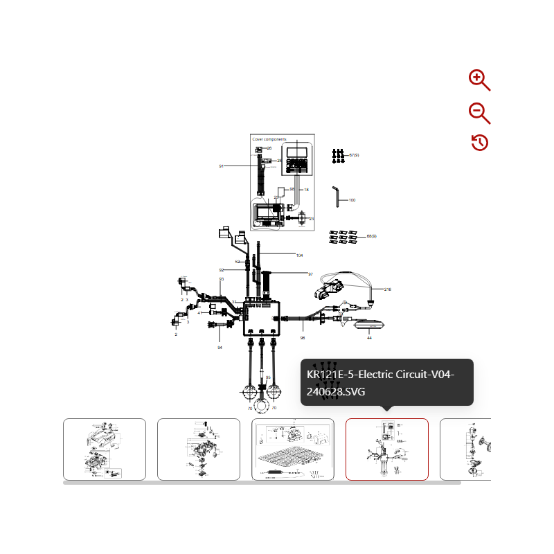 Connection wire 59001766 FOR ORIGINAL KRESS ROBOT