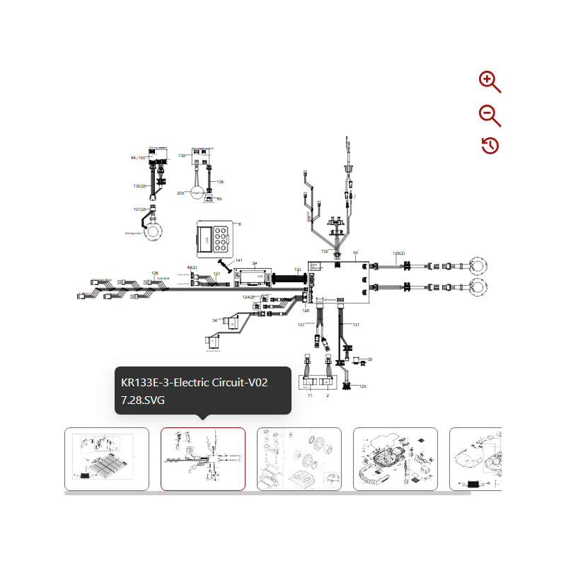 Moteur d'entraînement 59002510 POUR ROBOT KRESS ORIGINAL