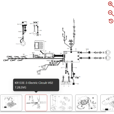 Control panel for height adjustment 59002491 FOR ORIGINAL KRESS ROBOT | Newgardenstore.eu