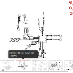 Panneau de commande pour le réglage de la hauteur 59002491 POUR ROBOT KRESS ORIGINAL