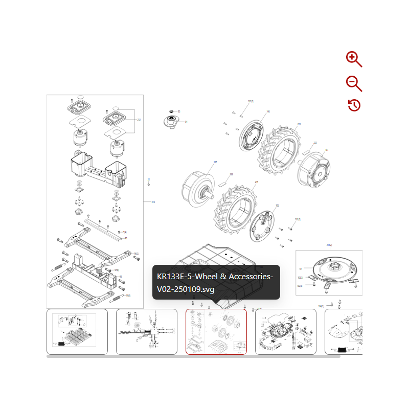 Schrauben-Unterlegscheiben-Baugruppe 59002514 FÜR ORIGINAL KRESS ROBOTER