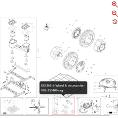 Ensemble vis et rondelle 59002514 POUR ROBOT KRESS D'ORIGINE | Newgardenstore.eu