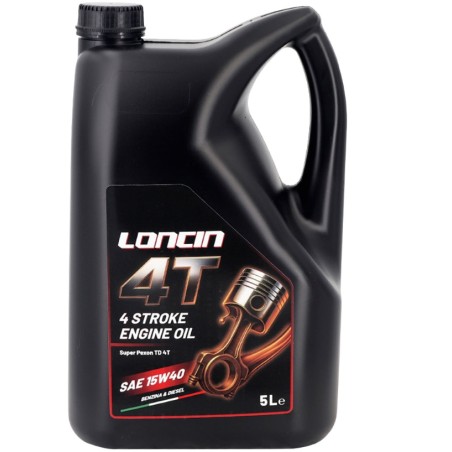 Aceite de motor de gasolina de 4 tiempos LONCIN SAE 10W30 para cortacéspedes - 5 L | Newgardenstore.eu