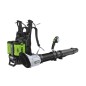 EGO LBPX1100 professional battery-powered backpack blower with 260 km/h air speed.