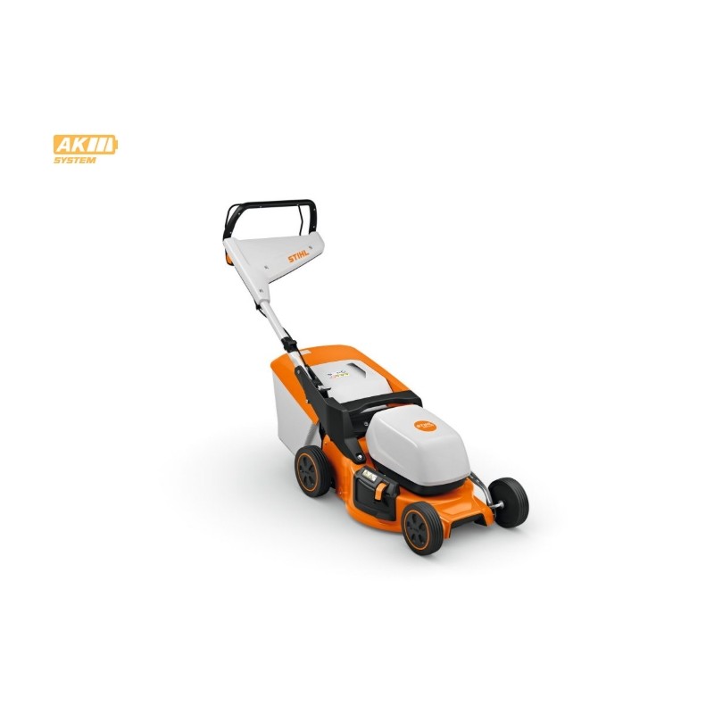AK STIHL RMA248 battery-powered lawnmower, 46 cm cutting width, 52 L grass catcher