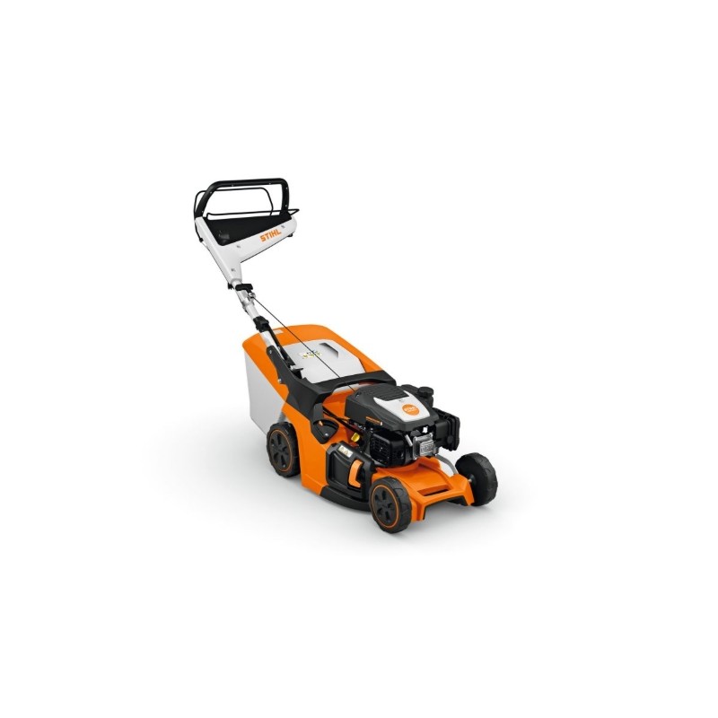 STIHL RM443V 139cc petrol lawnmower, 41cm cutting width, 52L grass catcher