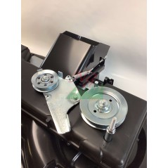 Original STIGA NJ102 Rasentraktor, montiertes Mähdeck ohne Messer