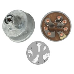 Interruttore avviamento ORIGINALE STIGA trattorino 1228H - 1436M 118450065/1 | Newgardenstore.eu