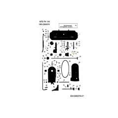 MOLLA DI MONTAGGIO 4KH-P04 ORIGINALE MTD