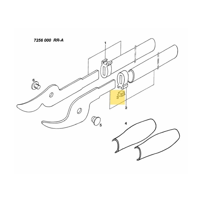 BMPR : CISEAUX 7252203 MONTÉ ORIGINAL