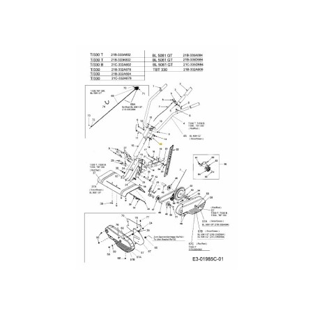 PIASTRA DI BLOCCAGGIO 786-0341 ORIGINALE MTD | Newgardenstore.eu