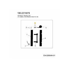 KIT DE MONTAGE GUIDE DE POULIE 4AZ-S07 ORIGINAL MTD | Newgardenstore.eu