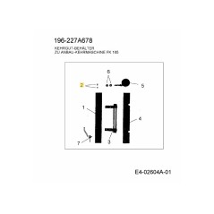 Schraubensatz Gummistange 4AZ-S06 Original MTD | Newgardenstore.eu