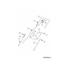 Écrou à oreilles 6020318 d'origine MTD