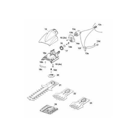 Carter de boîte de vitesses EBG complet. 7086911 ORIGINAL MTD | Newgardenstore.eu