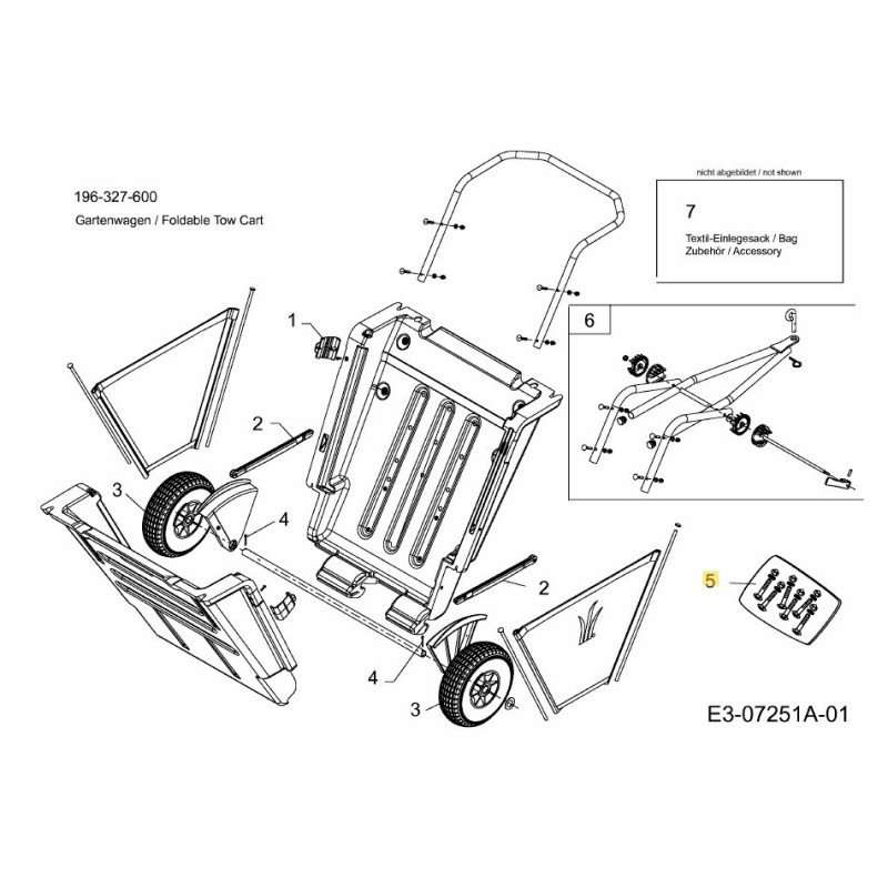 Tasche mit Kleinteilen MTD 5021021-ET ORIGINAL MTD