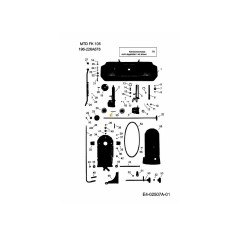 ASCIUGAMANO BACCHETTA 4DC-B01 ORIGINALE MTD | Newgardenstore.eu