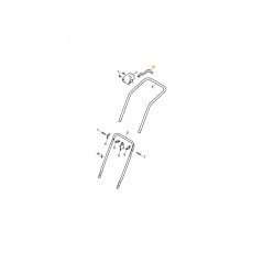 Empuñadura de una mano, negra (RAL9005) 3618321 ORIGINAL MTD | Newgardenstore.eu