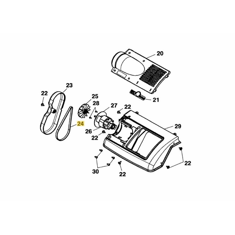 Timing belt LW474-3M-9 CXP 0039008 ORIGINAL MTD