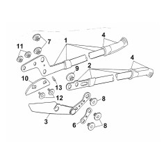 Juego de tornillos RS830 7276025 ORIGINAL MTD | Newgardenstore.eu
