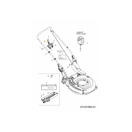 Anlasser, Baugruppe 725-05112 Original MTD | Newgardenstore.eu