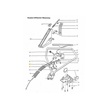 Controllo via cavo SPD CSV 6912124 ORIGINALE MTD | Newgardenstore.eu