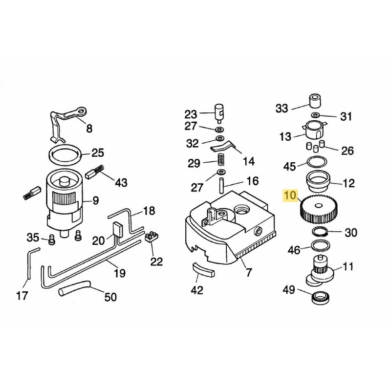 PIGNON D'ORIGINE INCLUS 7490125 7490114 MTD